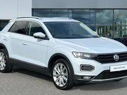 White silver metallic Used 2018 VW T-Roc SEL SUV | £15,890 (A bit pricey)