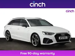 White Used 2021 Audi A4 Black Edition Estate | £23,149 (Fair price)