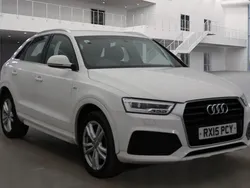 Ibis white Used 2015 Audi Q3 S-Line SUV | £9,875 (Fair price)