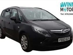 Black Used 2013 Vauxhall Zafira Tourer S MPV | £2,995 (Fair price)