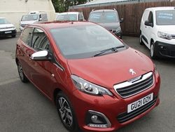Red Used 2021 Peugeot 108 Collection Hatchback | £8,490 (Fair price)
