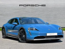 Neptune blue Used 2022 Porsche Taycan Sedan | £53,950 (Good price)