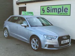 Silver Used 2018 Audi A3 Sportback Sport Hatchback | £8,489 (Fair price)
