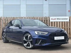 Navarra blue metallic Used 2023 Audi A4 Black Edition Sedan | £26,950 (Fair price)