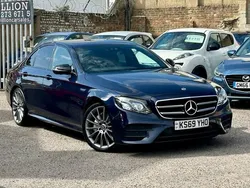 Blue Used 2019 Mercedes E220 AMG line Sedan | £17,995 (Fair price)