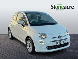 White Used 2020 Fiat 500 Lounge Hatchback | £9,495 (Fair price)