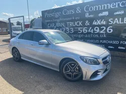 Silver Used 2019 Mercedes C200 AMG line Sedan | £16,490 (Fair price)