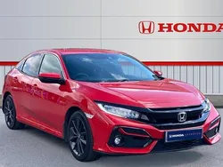 Red Used 2021 Honda Civic SR Hatchback | £15,206 (Fair price)