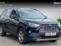 Blue Used 2020 Toyota RAV4 Hybrid SUV | £24,499 (A bit pricey)
