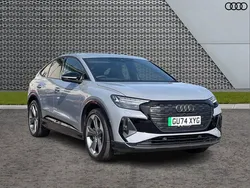Grey Used 2025 Audi Q4 Sportback e-tron Black Edition SUV | £47,999