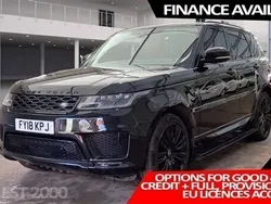 Black Used 2018 Land Rover Range Rover Sport Autobiography Dynamic SUV | £39,999