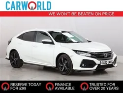 White Used 2020 Honda Civic Sport Hatchback | £15,990 (Fair price)