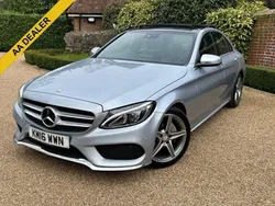 Silver Used 2016 Mercedes C220 AMG line Sedan | £14,995 (Fair price)