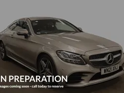 Silver Used 2021 Mercedes C200 AMG line Coupe | £20,920 (Good price)
