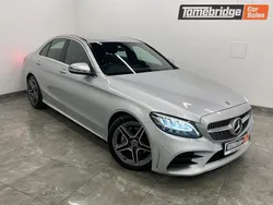 Silver Used 2018 Mercedes C220 AMG line Sedan | £11,395 (Fair price)