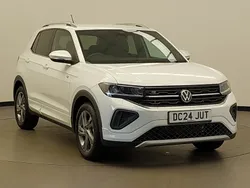 White New 2024 VW T-Cross R-line SUV | £25,098 (Good price)