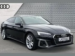 Black Used 2023 Audi A5 Sportback S-Line Hatchback | £30,196 (Fair price)