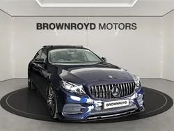 Blue Used 2018 Mercedes E220 AMG line Sedan | £16,990 (Fair price)