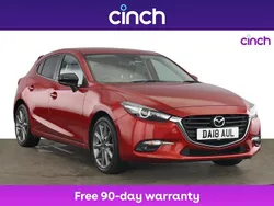 Red Used 2018 Mazda 3 Inclusive Hatchback | £11,649 (A bit pricey)