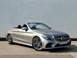Silver Used 2022 Mercedes C300 AMG line Cabriolet | £26,998 (Fair price)