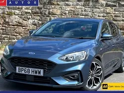 Blue Used 2018 Ford Focus ST-Line X Hatchback | £11,995 (Fair price)