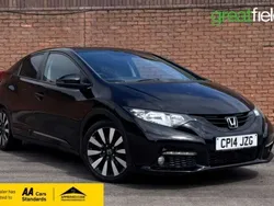 Black Used 2014 Honda Civic SE Hatchback | £5,395 (Fair price)