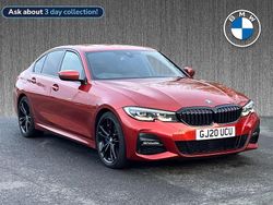 Sunset orange metallic paint Used 2020 BMW 320 M Sport Sedan | £21,139 (Fair price)
