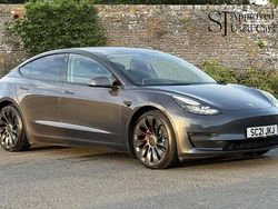 Grey Used 2021 Tesla Model 3 Performance Sedan | £22,000 (A bit pricey)