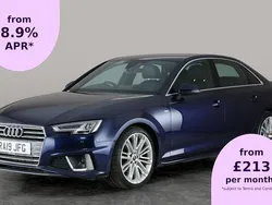 Blue Used 2019 Audi A4 S-Line Sedan | £14,077 (Good price)