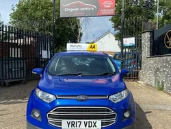 Blue Used 2017 Ford Ecosport Zetec SUV | £6,850 (Good price)