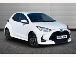 White Used 2024 Toyota Yaris Hybrid Design Hatchback | £19,450 (Fair price)