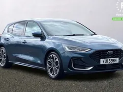 Blue Used 2022 Ford Focus ST-Line Hatchback | £18,199 (Fair price)