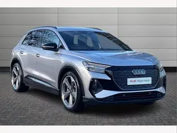 Silver Used 2024 Audi Q4 e-tron Black Edition SUV | £42,895 (Expensive)