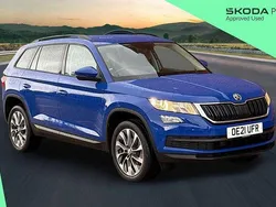 Energy blue Used 2021 Skoda Kodiaq SE Drive SUV | £20,900 (Fair price)