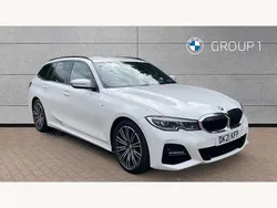 White Used 2021 BMW 320e M Sport Estate | £28,130 (Fair price)