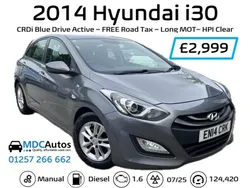 Grey Used 2014 Hyundai i30 Active Hatchback | £3,499 (A bit pricey)