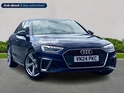 Blue Used 2024 Audi A4 S-Line Sedan | £28,394 (Fair price)