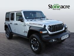 Silver Used 2024 Jeep Wrangler Rubicon SUV | £49,995 (Expensive)