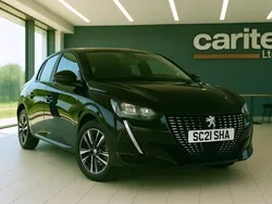 Black Used 2021 Peugeot 208 Allure Premium Hatchback | £11,995 (Fair price)