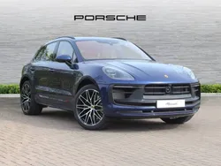 Gentian blue metallic New 2025 Porsche Macan GTS SUV | £89,950