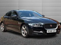 Santorini black Used 2019 Jaguar XE R-Sport Sedan | £13,495 (Fair price)