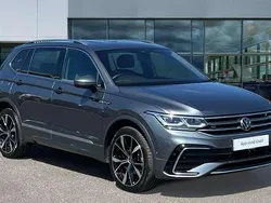 Platinum grey metallic Used 2023 VW Tiguan Allspace R-line SUV | £31,754 (Expensive)