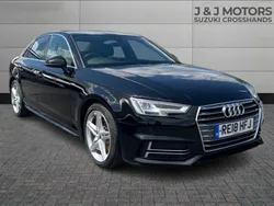 Black Used 2018 Audi A4 S-Line Sedan | £12,995 (Fair price)