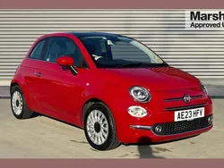 Red Used 2023 Fiat 500 Hatchback | £10,550 (Fair price)