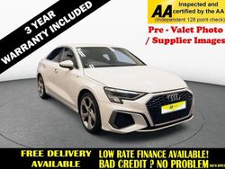 White Used 2021 Audi A3 S-Line Sedan | £20,000 (Fair price)