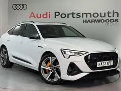 White Used 2022 Audi e-tron Black Edition SUV | £32,790