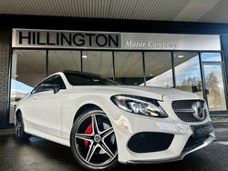 White Used 2017 Mercedes C200 AMG line Coupe | £15,995 (A bit pricey)