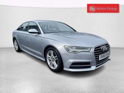 Silver Used 2015 Audi A6 S-Line Sedan | £7,569 (Fair price)