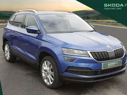 Blue Used 2021 Skoda Karoq SE SUV | £17,795 (A bit pricey)