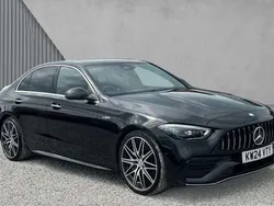 Black Used 2024 Mercedes C43 AMG Premium Plus Sedan | £50,772 (Fair price)